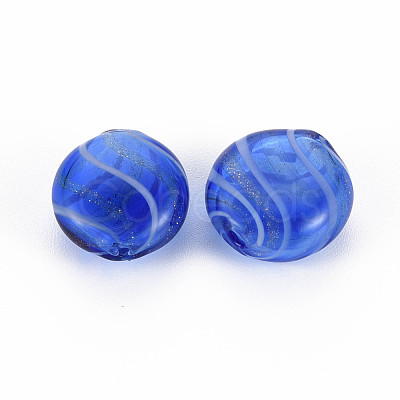 Transparent Handmade Blown Glass Globe Beads GLAA-T012-22-1