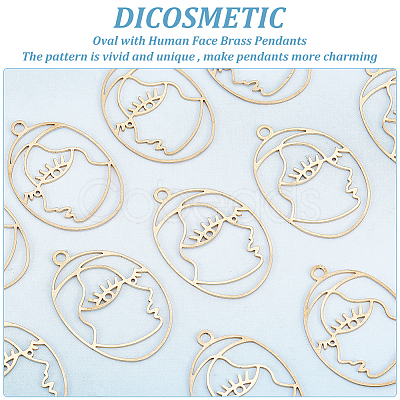 DICOSMETIC Brass Pendants KK-DC0001-57-1