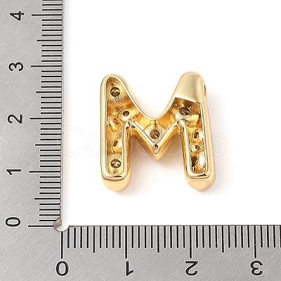 Brass Micro Pave Clear Cubic Zirconia Pendant KK-Z046-01G-M-1