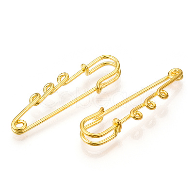 Iron Safety Pin Brooch Findings IFIN-TAC0008-01G-1