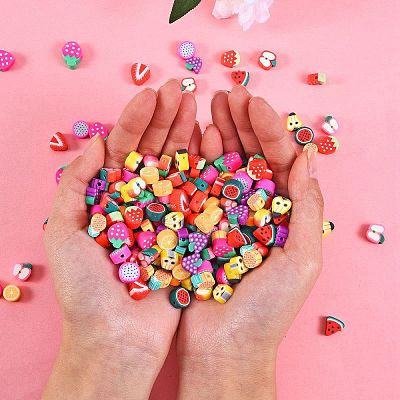 280Pcs 14 Style Handmade Polymer Clay Beads CLAY-SZ0001-56-1