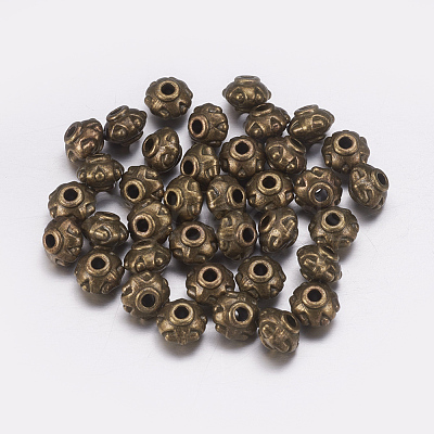 Tibetan Style Alloy Spacer Beads X-TIBEB-A24612-AB-FF-1