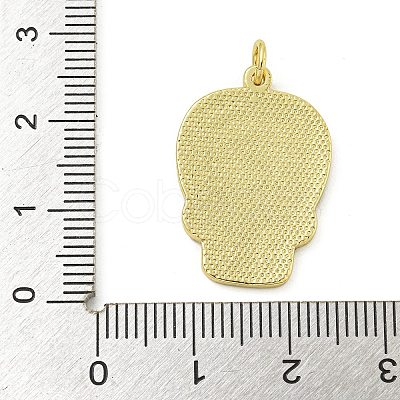 Rack Plating Brass Enamel Pendants KK-Z067-24G-02-1