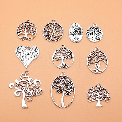 10Pcs Tibetan Style Alloy Pendants PW-WGFB9B9-01-1