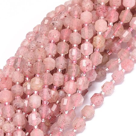 Natural Strawberry Quartz Beads Strands G-O201B-59A-1