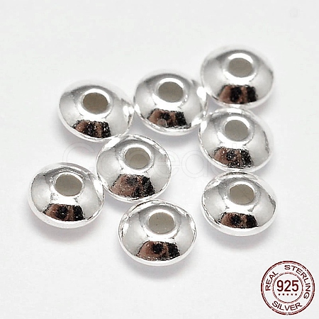 925 Sterling Silver Spacer Beads X-STER-F019-03D-1