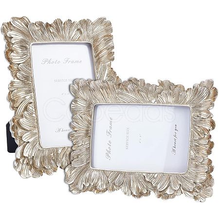 4x6 Inch Embossed Resin Photo Frames AJEW-WH0258-489-1