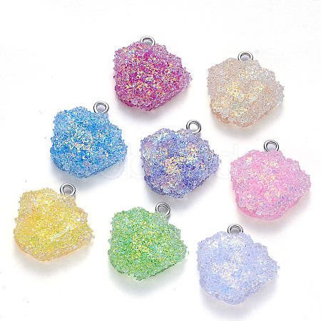 Epoxy Resin Pendants RESI-T044-06-1