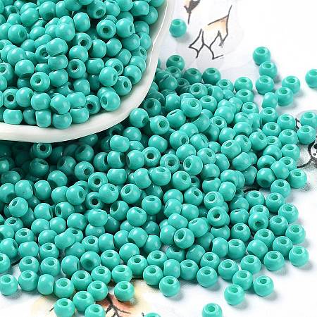 Baking Paint Glass Seed Beads SEED-H002-I-B507-1