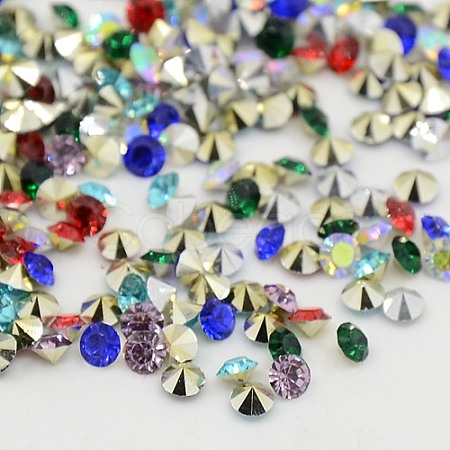 Grade AAA Pointed Back Resin Rhinestones CRES-R120-2.5mm-M-1