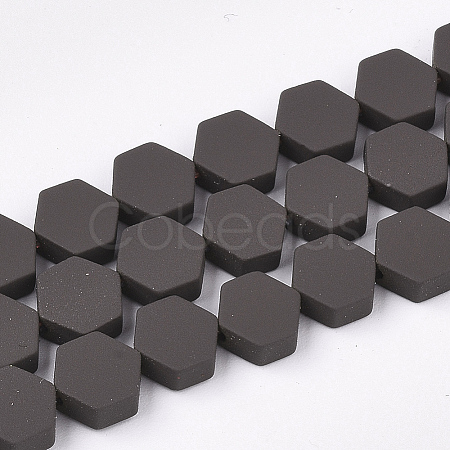 Spray Painted Non-magnetic Synthetic Hematite Beads Strands G-T116-03B-20-1