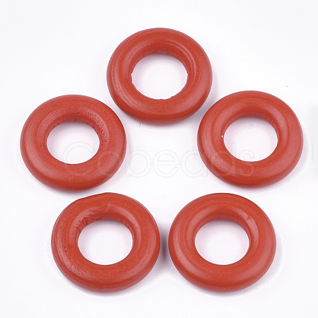 Painted Wooden Linking Rings WOOD-Q040-003B-01-1