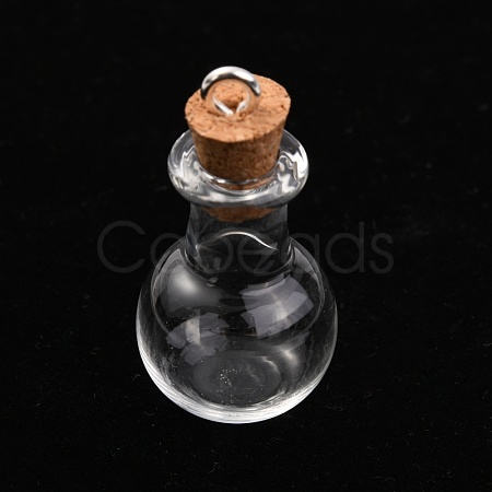 Glass Bottle Pendants GLAA-H105-11-1