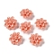 Synthetic Coral Beads, Dyed, Flower, Light Salmon, 17.5x9mm, Hole: 1.4mm