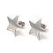 Non-Tarnish 304 Stainless Steel Stud Earrings for Women, Star, Stainless Steel Color, 15x15.5mm, Pin: 0.8mm