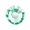 Preciosa&reg MAXIMA Crystal No Hotfix Flatback Stones, Czech Crystal, Dura Foiling, Round(438 11 615 Chaton Rose), 50005 Caribbean Sea, SS8(2.3~2.5mm)