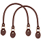 Leather Bag Straps, with Iron Findings, Camel, 50.5x1x1.4cm