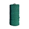 Cotton Macrame Cord, Round Macrame Rope for Wall Hangers, Boho Decorations, DIY Macrame Craft, Green, 3mm, about 109.36 Yards(100m)/Roll