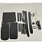 DIY Crossbody Bag Making Kits, including Imitation Leather Fabrics, Metal Findings, Screwdriver and Threads, Black, 190x140x110mm