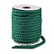 3-Ply Macrame Cotton Cord, Twisted Cotton Rope, for Wall Hanging, Plant Hangers, Crafts and Wedding Decorations, Dark Cyan, 12mm, about 21.87~24.05 yards(20~22m)/roll