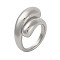 Non-Tarnish 304 Stainless Steel Rings for Women, Stainless Steel Color, US Size 7(17.3mm)