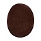 Flocky Cloth Fabric Appliques Iron On Patches, For Costume Accessories, Oval, Coconut Brown, 140x110x0.5mm