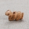 Wood Chinese Zodiac Figurines, for Home Desktop Decoration, Snake, 18x10mm