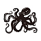 Iron Wall Art Decorations, for Front Porch, Living Room, Kitchen, Matte Style, Octopus, 231x300x1mm