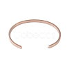 Adjustable 304 Stainless Steel Open Cuff Bangles for Women BJEW-R314-01-3