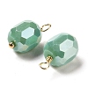 Glass Charms KK-M266-04G-03-2