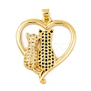 Brass Micro Pave Cubic Zirconia Pendants KK-E108-12G-1