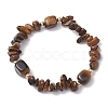 Natural Mixed Stone Chip & Cuboid Beaded Stretch Bracelets for Women BJEW-JB10808-3