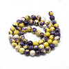 Synthetic Ocean White Jade Beads Strands G-S254-6mm-C08-3