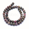 Natural Rhodonite Beads Strands X-G-G717-10mm-2