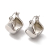 Brass Geometric Basket Bag Design Hoop Earrings for Women EJEW-Q024-10P-1