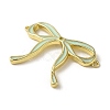 Brass Enamel Connector Charms KK-D098-01G-04-2