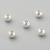925 Sterling Silver Beads X-STER-T002-235S-4mm-3