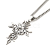 304 Stainless Steel Pendant Necklaces for Women Men NJEW-G123-13P-2