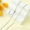304 Stainless Steel Singapore Chain Necklace for Men Women NJEW-YW0001-11-5
