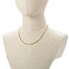 304 Stainless Steel Paperclip Chains Necklace NJEW-JN03593-01-5