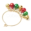 Christmas Brass Bell Wine Glass Charms AJEW-JO00257-6