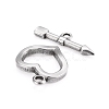 Non-Tarnish 304 Stainless Steel Toggle Clasps X-STAS-D142-02A-P-2