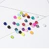 15 Colors Transparent Glass Beads FGLA-X0001-04-8mm-4