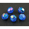 Eco-Friendly Transparent Acrylic Beads TACR-PL642-8mm-32-1