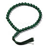 Natural Malachite Beads Stretch Bracelets BJEW-I319-01L-1