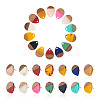 Craftdady Resin & Walnut Wood Stud Earring Findings MAK-CD0001-02-8