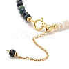 Natural Lapis Lazuli Bead Bracelets BJEW-E098-11G-3