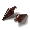 Dyed Natural Red Tiger Eye Pendants G-Z055-02P-17-2