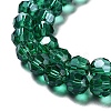 Electroplate Transparent Glass Beads Strands EGLA-A035-T8mm-A18-3