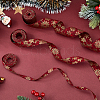 SUPERFINDINGS 6M 3 Styles Christmas Double Face Printed Polyester Ribbons OCOR-FH0001-26A-5